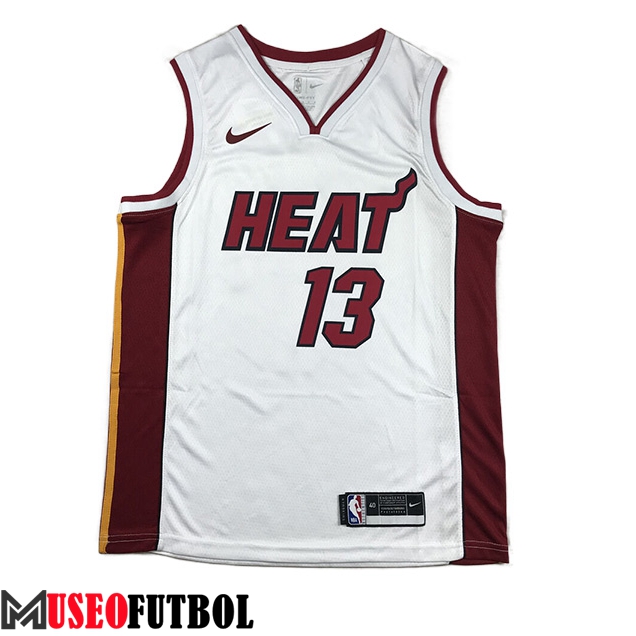 Camisetas Miami Heat (ADEBAYO #13) 2023/24 Blanco -05