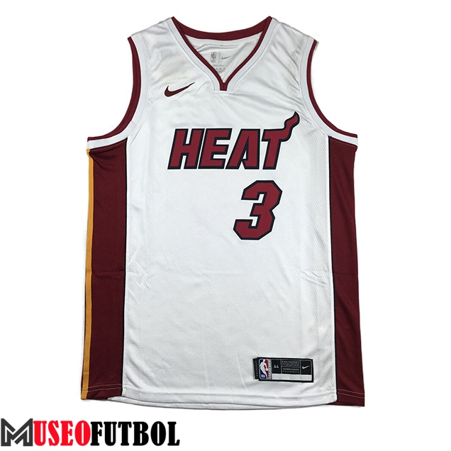 Camisetas Miami Heat (WADE #3) 2023/24 Blanco