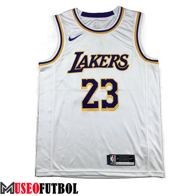 Camisetas Los Angeles Lakers (JAMES #23) 2023/24 Blanco