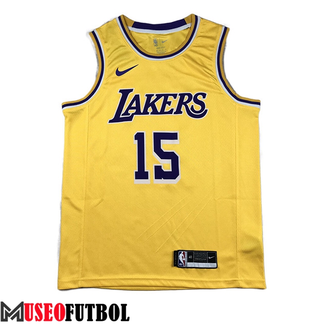 Camisetas Los Angeles Lakers (REAVES #15) 2023/24 Amarillo -02