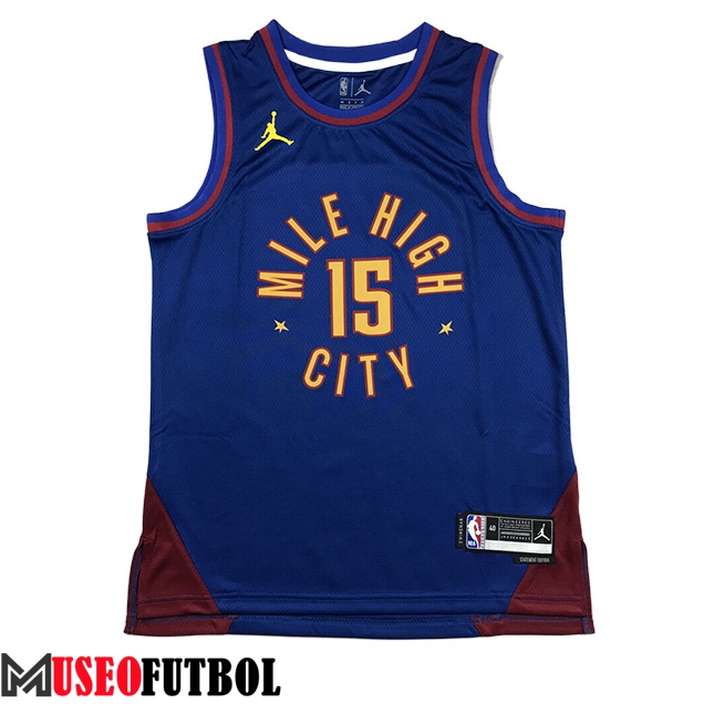 Camisetas Denver Nuggets (JOKIC #15) 2023/24 Azul -02