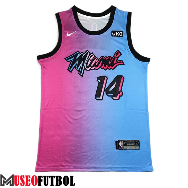 Camisetas Miami Heat (HERRO #14) 2023/24 Azul/Rosa