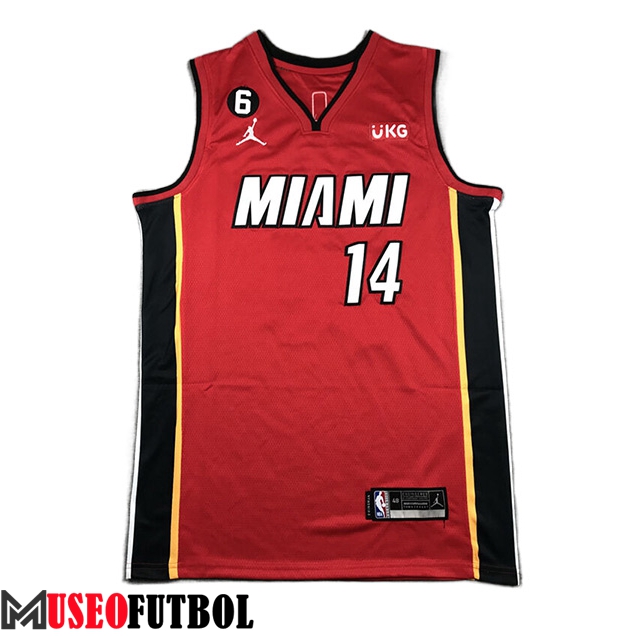 Camisetas Miami Heat (HERRO #14) 2023/24 Rojo -02