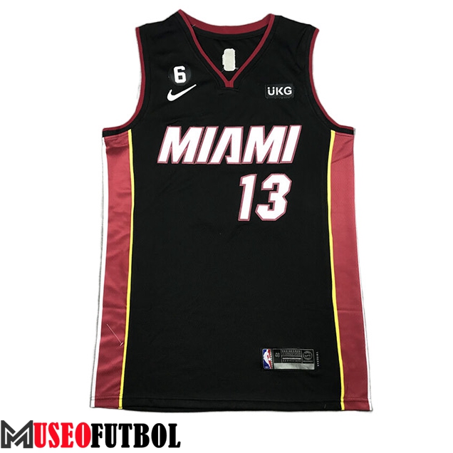 Camisetas Miami Heat (ADEBAYO #13) 2023/24 Negro -03