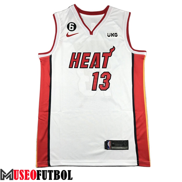 Camisetas Miami Heat (ADEBAYO #13) 2023/24 Blanco -04