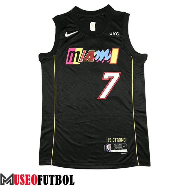 Camisetas Miami Heat (LOWRY #7) 2023/24 Negro -02