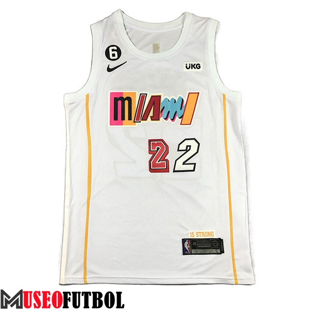 Camisetas Miami Heat (BUTLER #22) 2023/24 Blanco -04