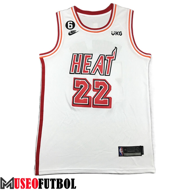 Camisetas Miami Heat (BUTLER #22) 2023/24 Blanco -03