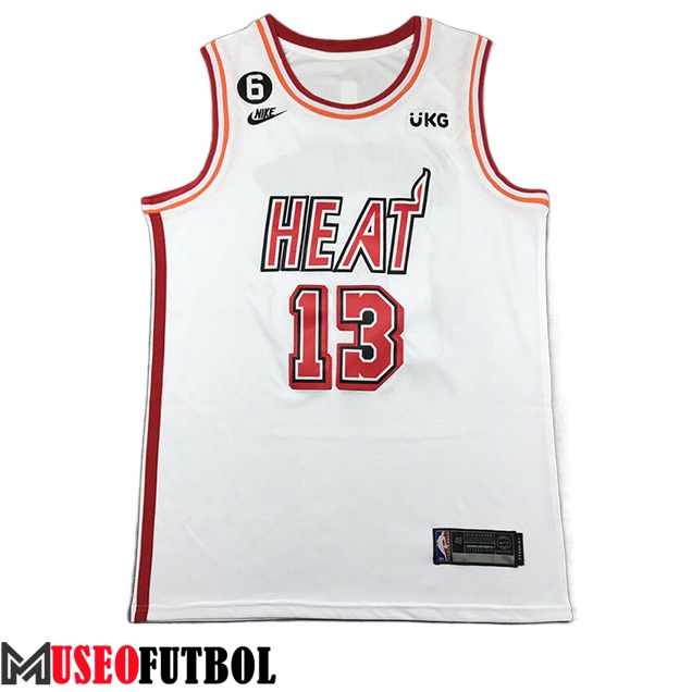 Camisetas Miami Heat (ADEBAYO #13) 2023/24 Blanco -02