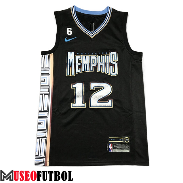 Camisetas Memphis Grizzlies (MORANT #12) 2023/24 Negro -02