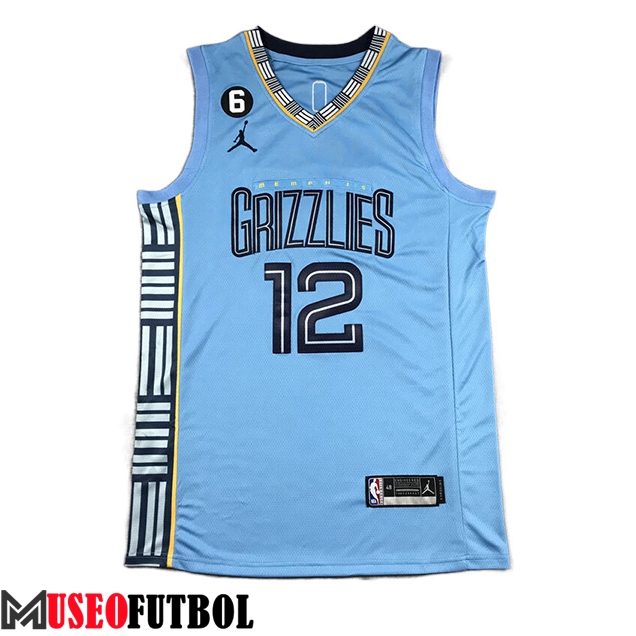 Camisetas Memphis Grizzlies (MORANT #12) 2023/24 Azul Claro