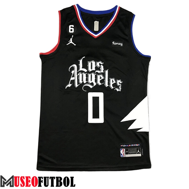 Camisetas Los Angeles Clippers (WESTBROOK #0) 2023/24 Negro -02