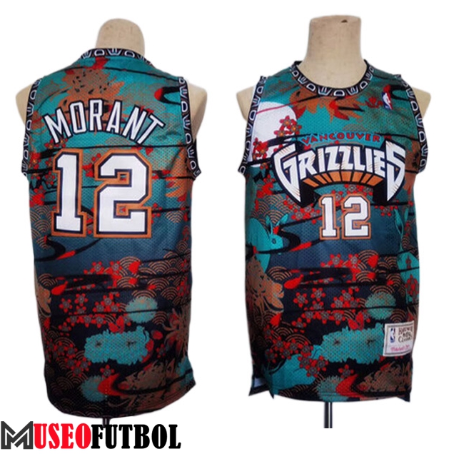 Camisetas Memphis Grizzlies (MORANT #12) 2023/24 Verde/Rojo