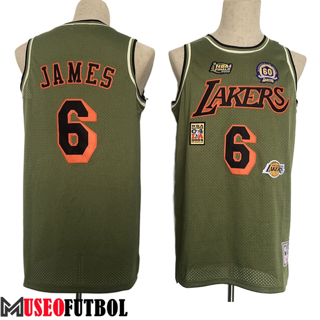 Camisetas Los Angeles Lakers (JAMES #6) 2023/24 Marrón