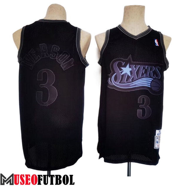 Camisetas Philadelphia 76ers (IVERSON #3) 2023/24 Negro