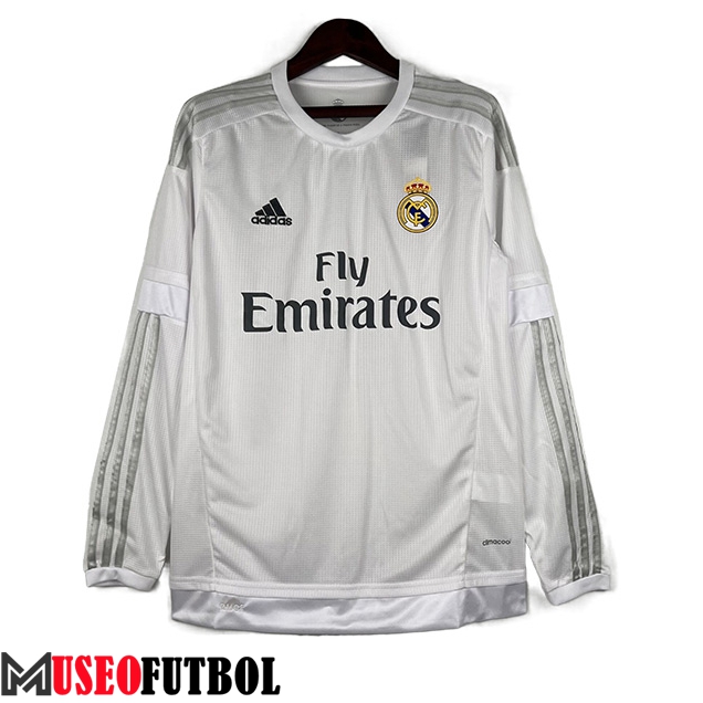 Camisetas De Futbol Real Madrid Retro Primera Manga Largas 2015/2016