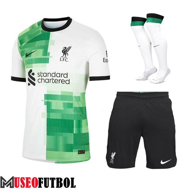 Camisetas Futbol FC Liverpool Segunda (Cortos + Calcetines) 2023/2024