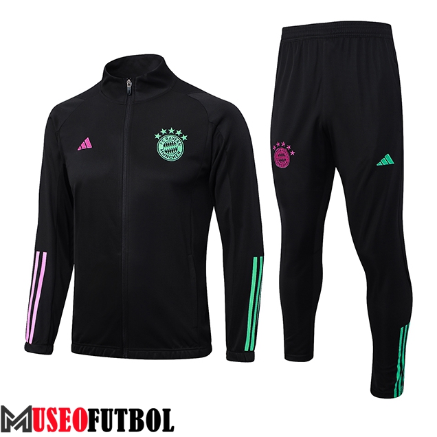 Chandal Equipos De Futbol - Chaqueta Bayern Munich Negro 2023/2024