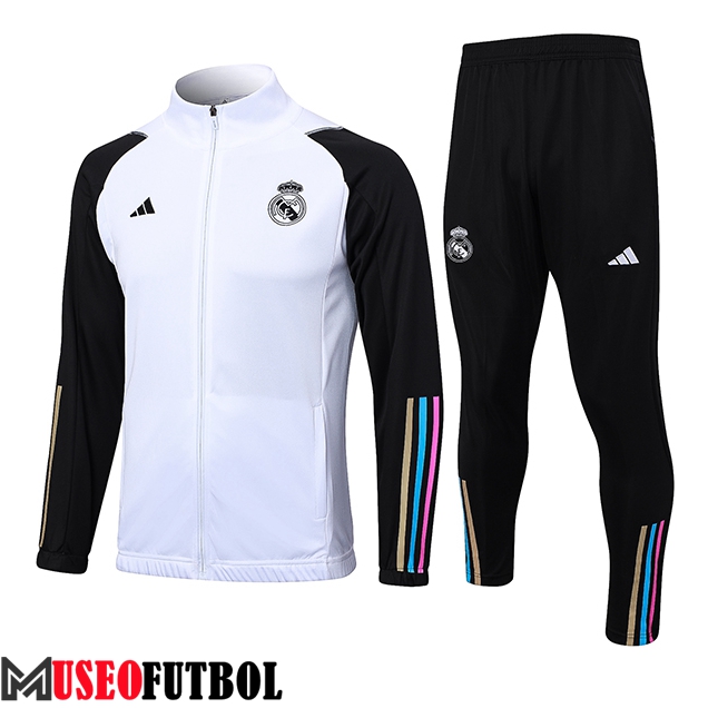 Chandal Equipos De Futbol - Chaqueta Real Madrid Blanco 2023/2024