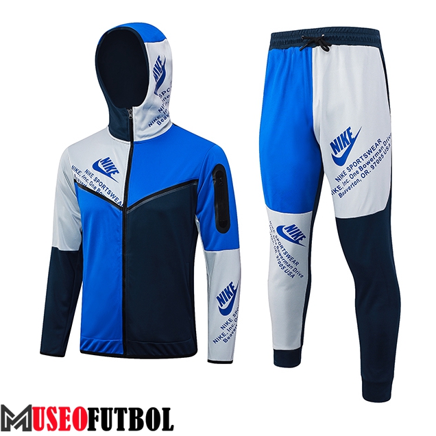 Chaqueta Con Capucha Chandal Rompevientos Chaqueta Nike Azul 2023/2024 -02