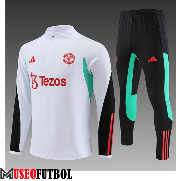 Chandal Equipos De Futbol Manchester United Ninos Blanco 2023/2024 -03