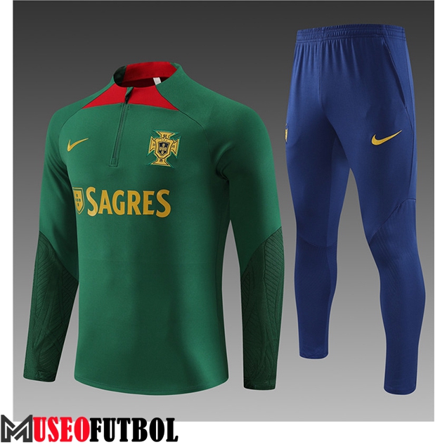 Chandal Equipos De Futbol Portugal Ninos Verde 2023/2024