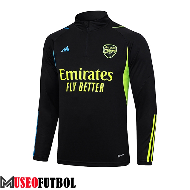 Sudadera De Entrenamiento FC Arsenal Negro 2023/2024 -02