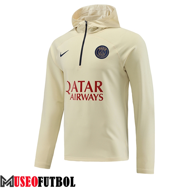 Sudadera De Entrenamiento Capucha Paris PSG Blanco 2023/2024