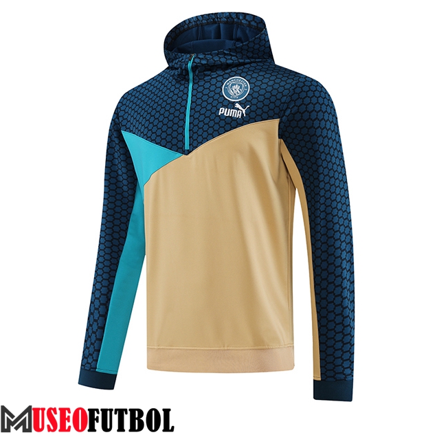 Sudadera De Entrenamiento Capucha Manchester City Marrón 2023/2024