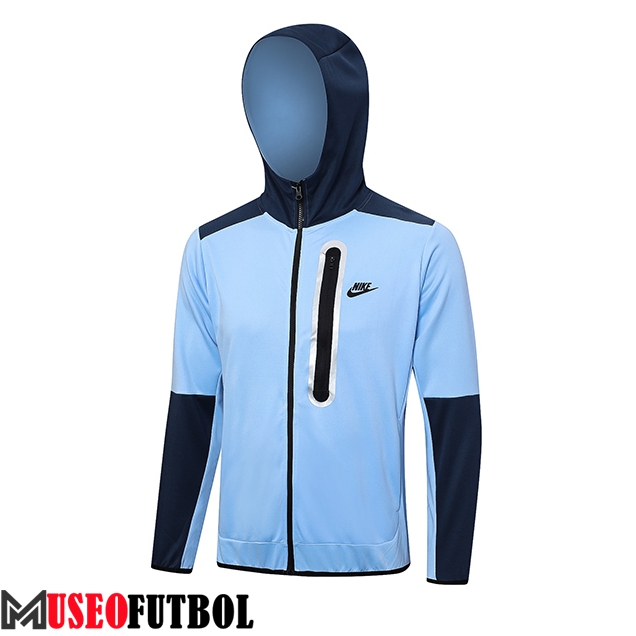 Chaqueta Con Capucha Nike Azul Claro 2023/2024 -02