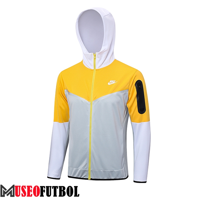 Chaqueta Con Capucha Nike Gris/Amarillo 2023/2024