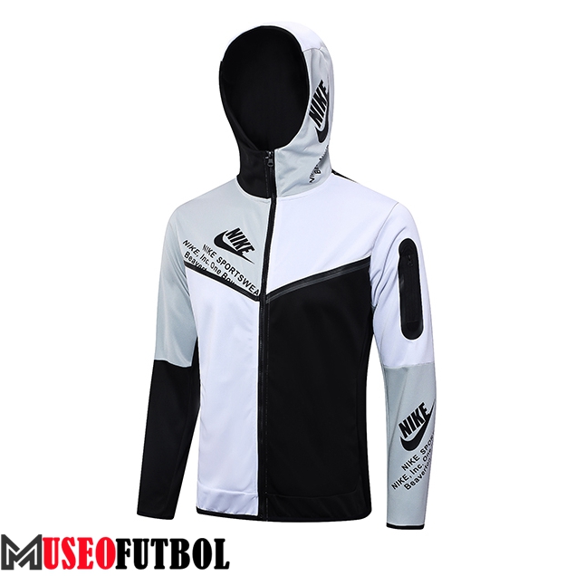 Chaqueta Con Capucha Nike Negro/Blanco 2023/2024