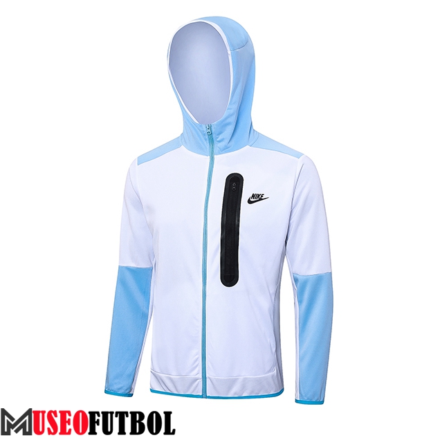 Chaqueta Con Capucha Nike Blanco/Azul 2023/2024