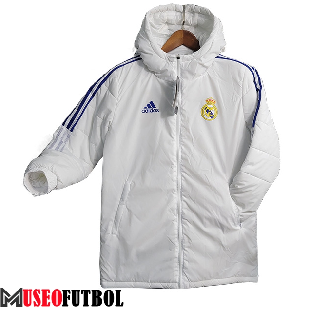 Chaqueta Con Capucha Real Madrid Blanco 2023/2024