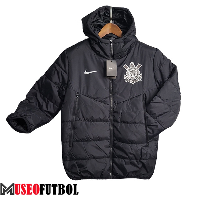 Chaqueta Con Capucha Corinthians Negro 2023/2024