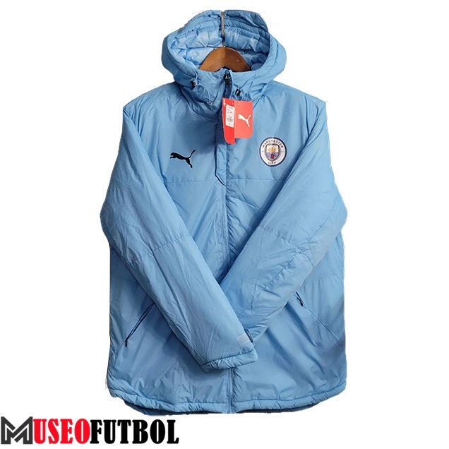 Chaqueta Con Capucha Manchester City Azul Claro 2023/2024