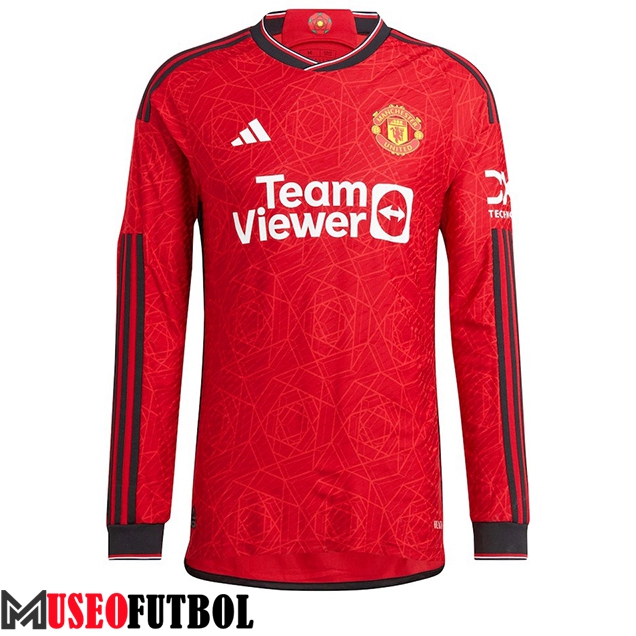 Camisetas De Futbol Manchester United Primera Manga Larga 2023/2024