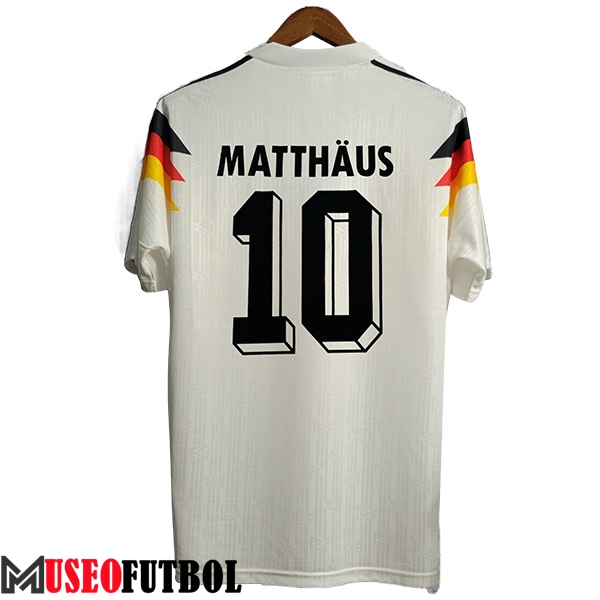 Camisetas De Futbol Alemania Retro 10#MATTHAUS Primera 1990