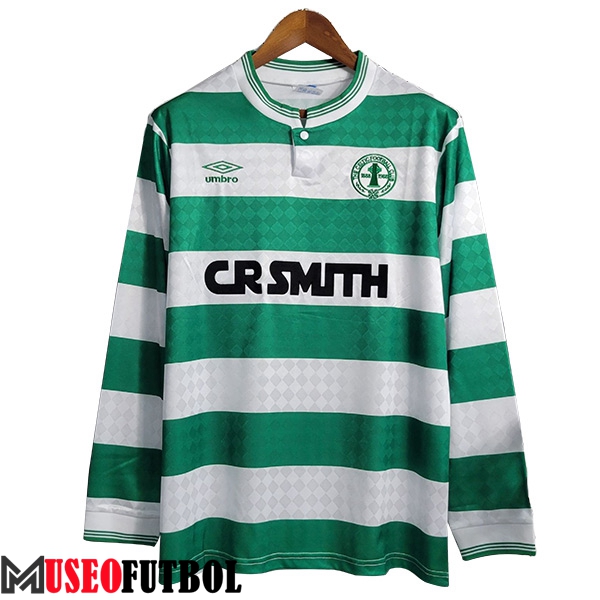 Camisetas De Futbol Celtic FC Retro Primera Manga Largas 1987/1988