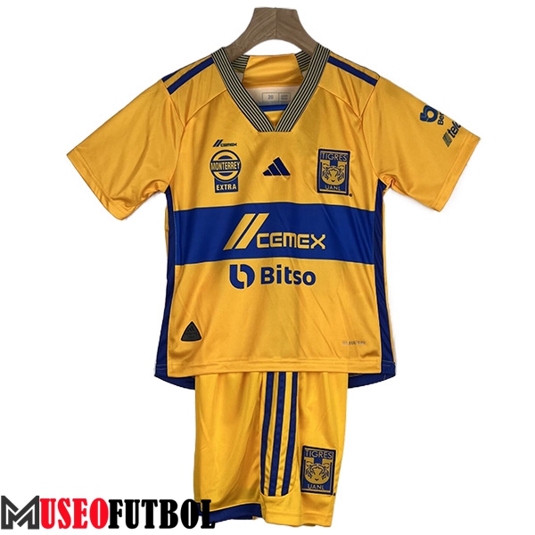 Camisetas De Futbol Tigres UANL Ninos Primera 2023/2024