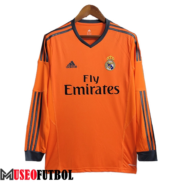 Camisetas De Futbol Real Madrid Retro Segunda Manga Largas 2013/2014