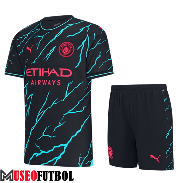 Camisetas Futbol Manchester City Tercera + Cortos 2023/2024