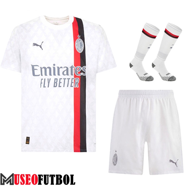 Camisetas Futbol AC Milan Segunda (Cortos + Calcetines) 2023/2024