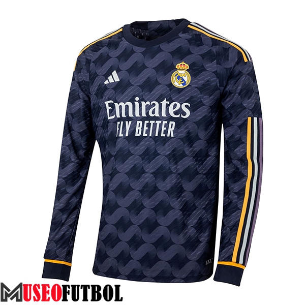 Camisetas De Futbol Real Madrid Segunda Manga Larga 2023/2024