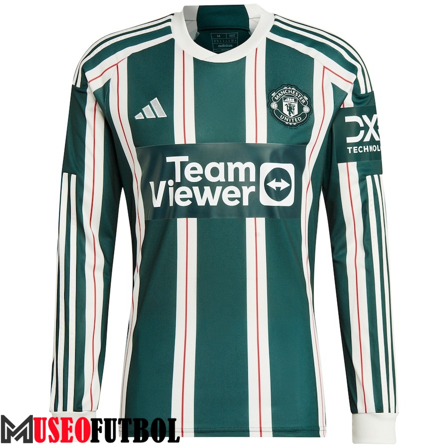 Camisetas De Futbol Manchester United Segunda Manga Larga 2023/2024