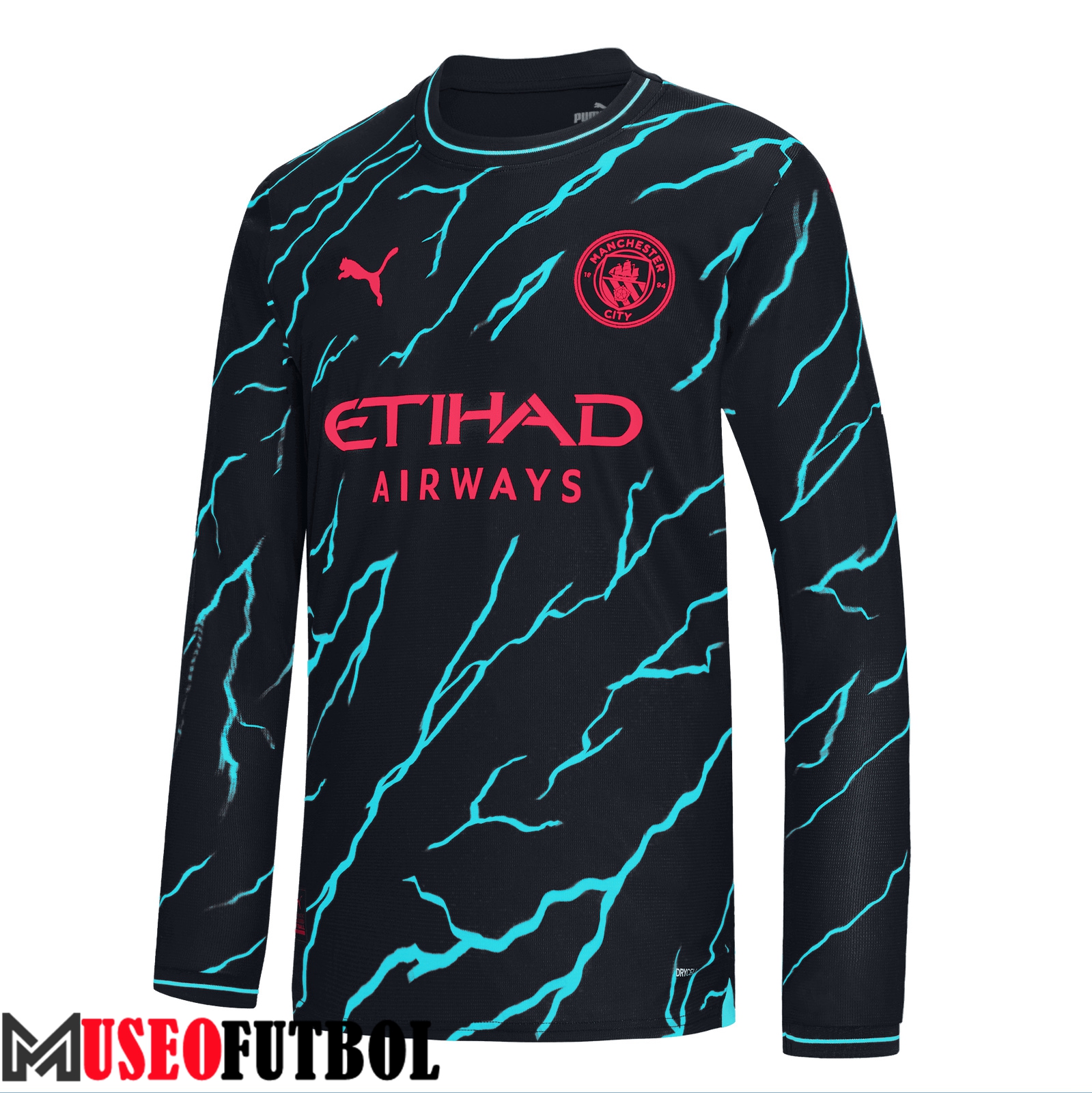 Camisetas De Futbol Manchester City Tercera Manga Larga 2023/2024