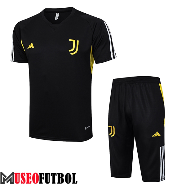 Camiseta Entrenamiento + Cortos Juventus Negro 2023/2024 -03