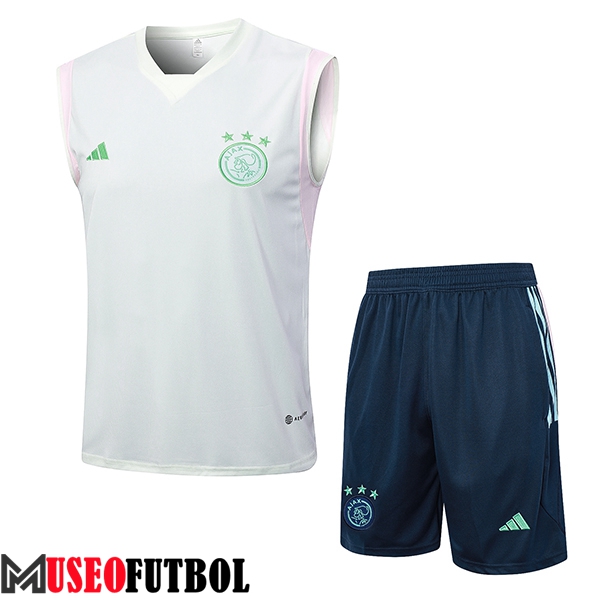 Camiseta Entrenamiento sin mangas + Cortos Ajax Verde Clair 2023/2024