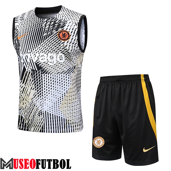 Camiseta Entrenamiento sin mangas + Cortos FC Chelsea Amarillo 2023/2024 -02