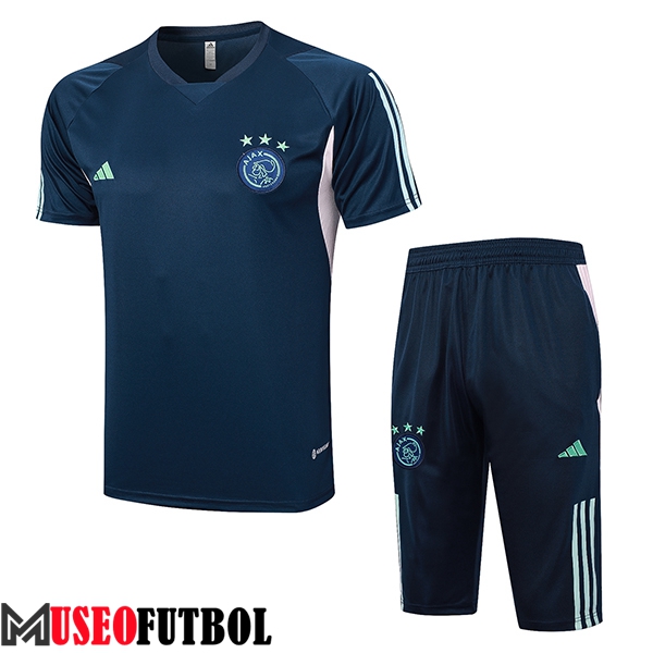 Camiseta Entrenamiento + Cortos Ajax Azul marino 2023/2024 -04